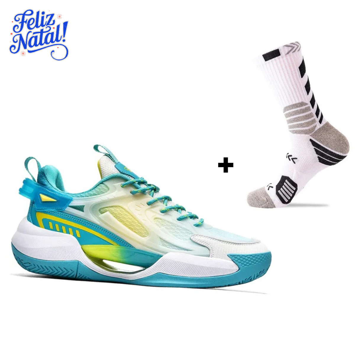 Natal - PowerGrip Basketball Shoes + Gift Socks - Vivazz