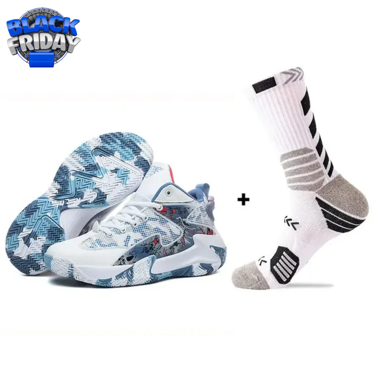 BF - Graphite Original Basketball Shoes + Gift Socks - Vivazz