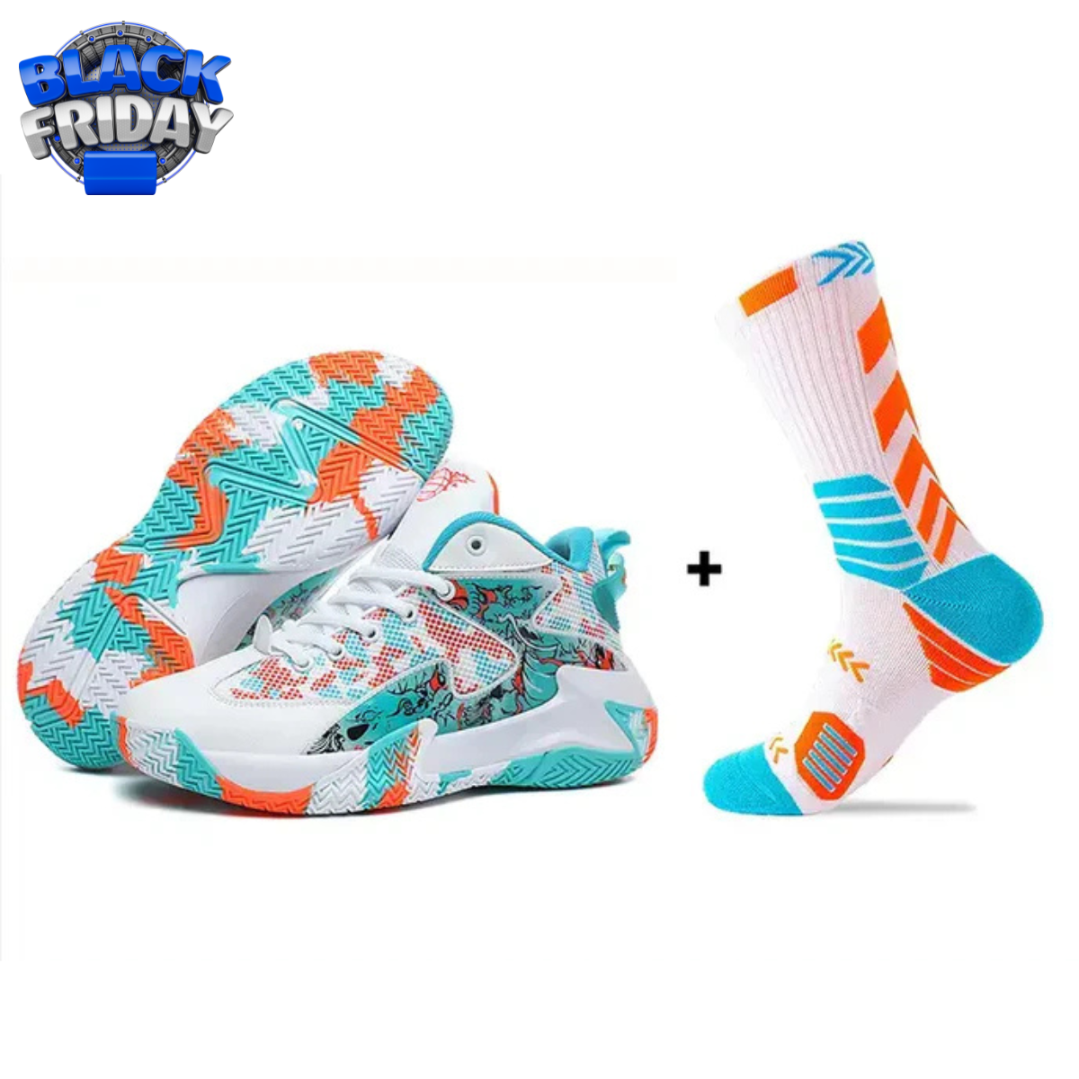 BF - Graphite Original Basketball Shoes + Gift Socks - Vivazz