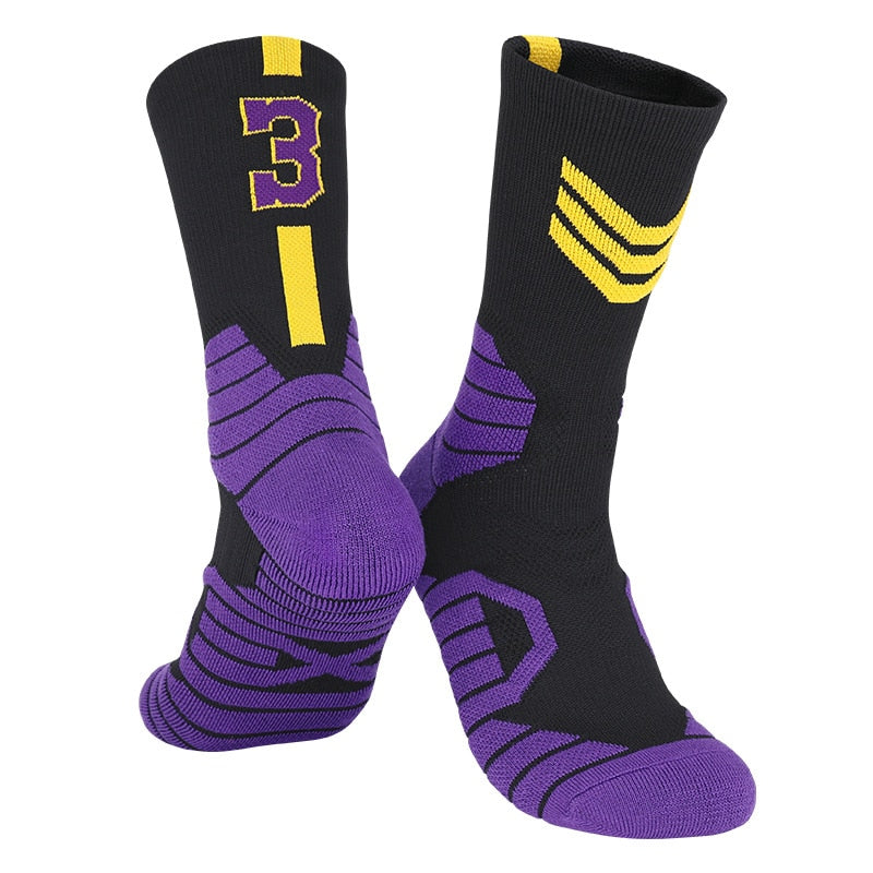 Professional High-Cut Basketball Socks