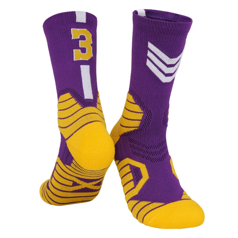 Professional High-Cut Basketball Socks